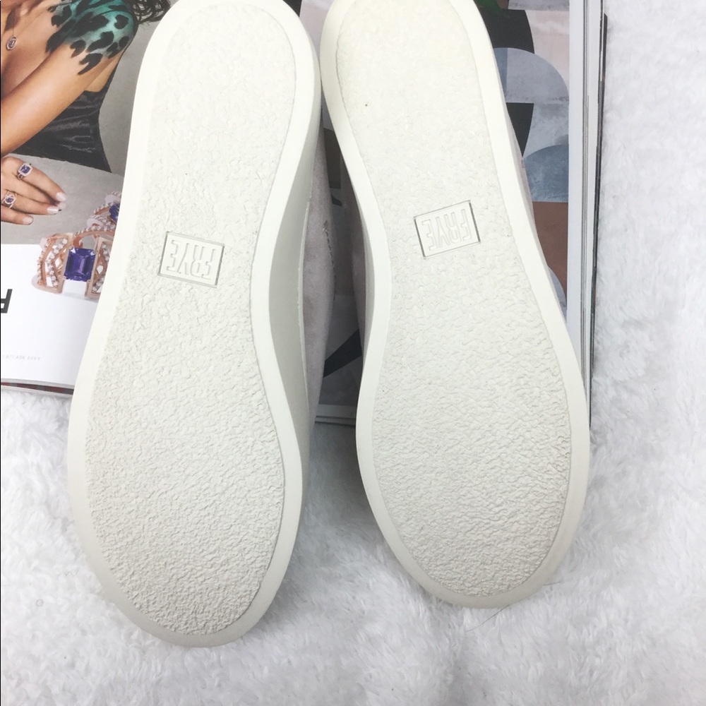 Frye Women's Lena Zip Mule Sneaker suede pink no tags NEW - Picture 6 of 7